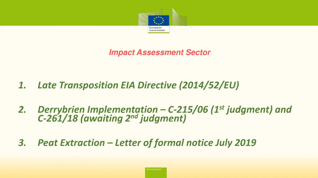 impact assessment sector