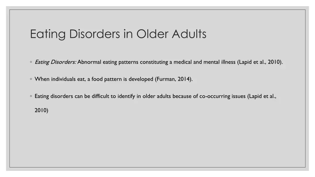 eating disorders in older adults