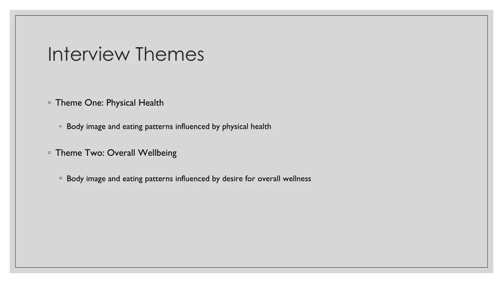 interview themes