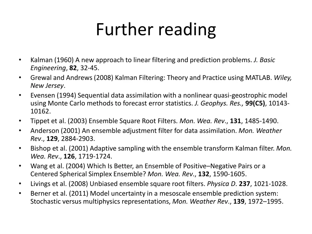 further reading