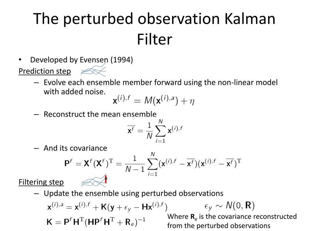 the perturbed observation kalman filter