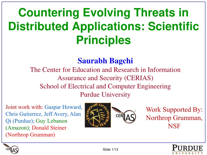 countering evolving threats in distributed