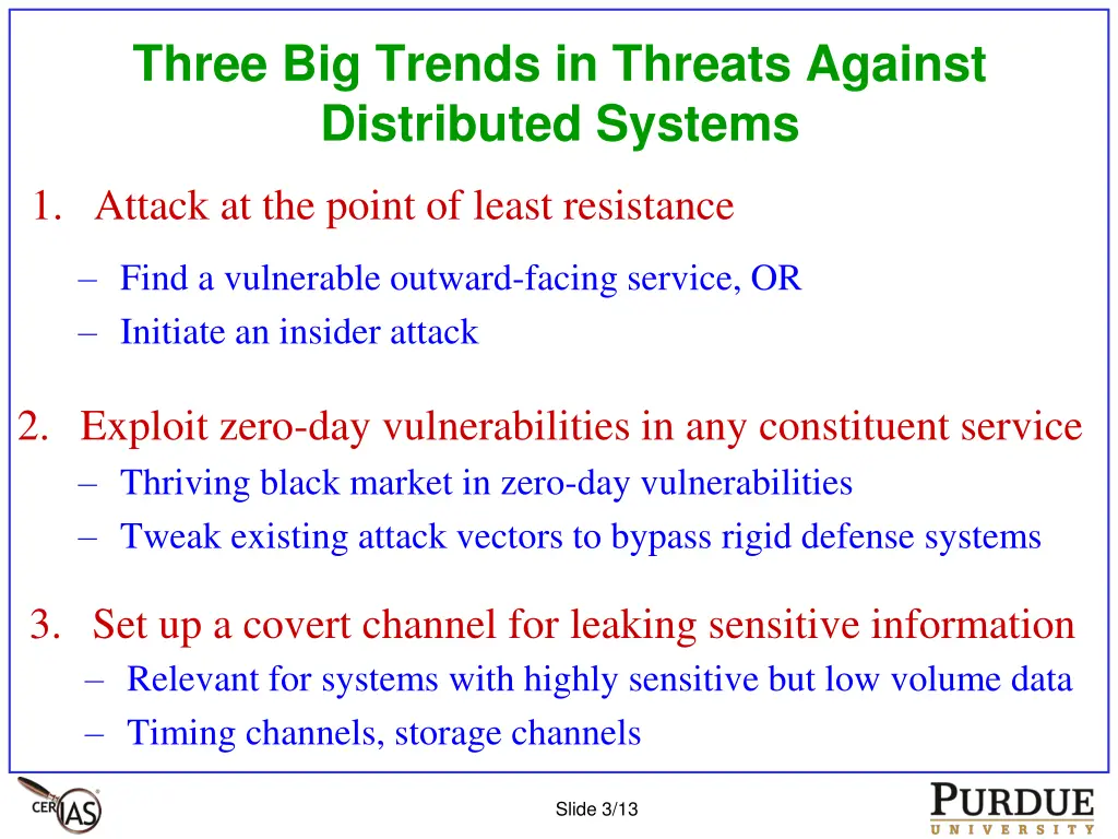 three big trends in threats against distributed