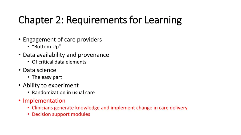 chapter 2 requirements for learning chapter 4