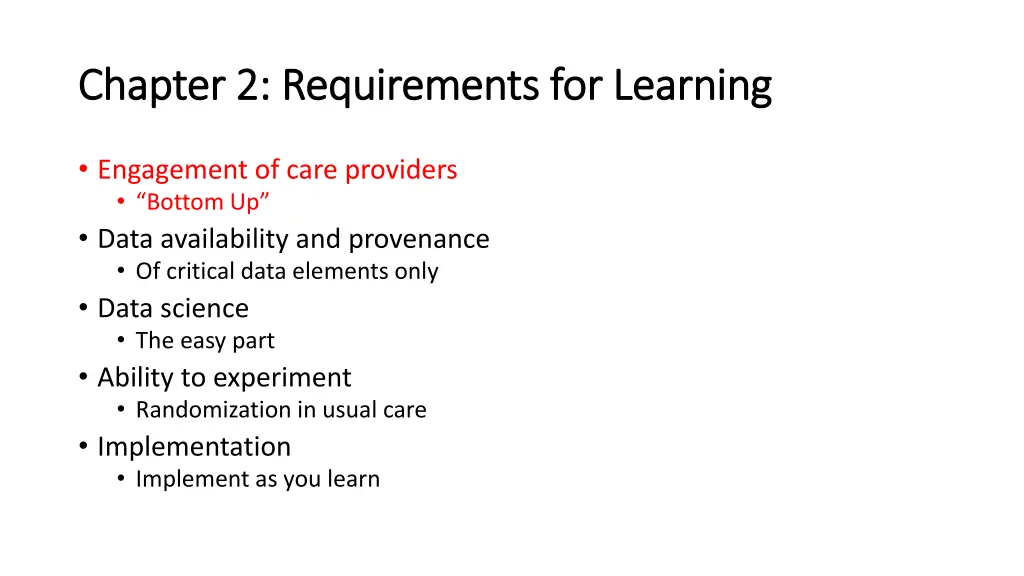 chapter 2 requirements for learning chapter