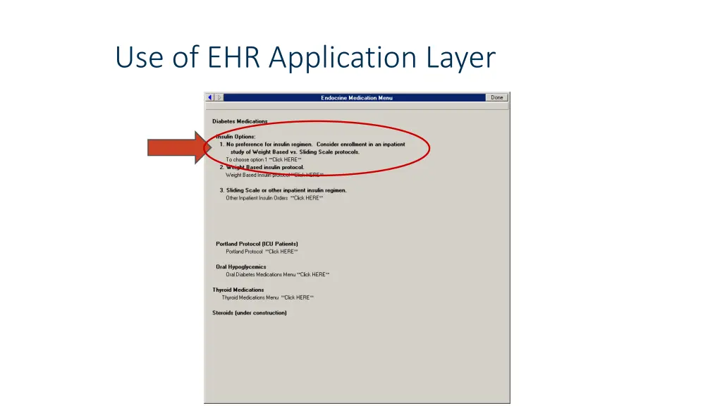 use of ehr application layer