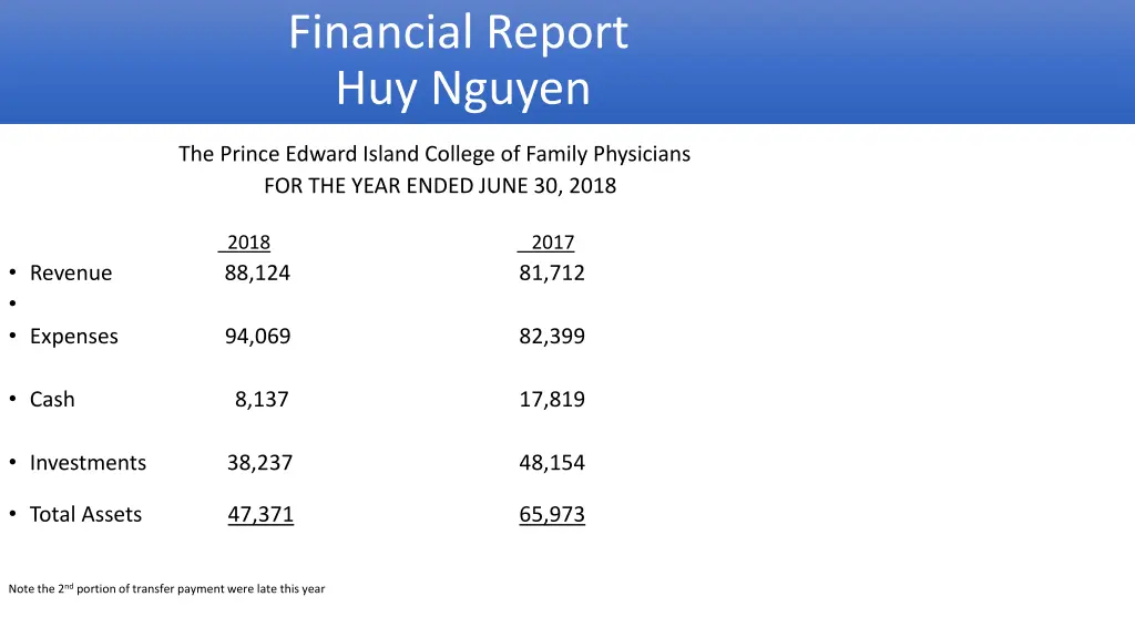 financial report huy nguyen