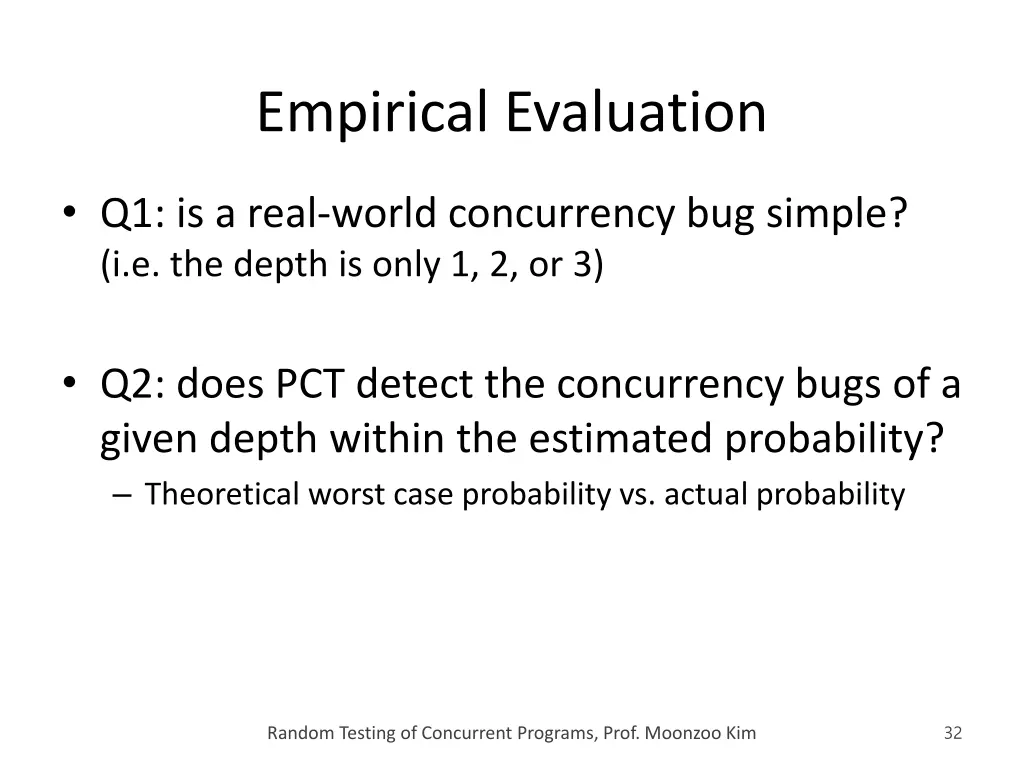 empirical evaluation