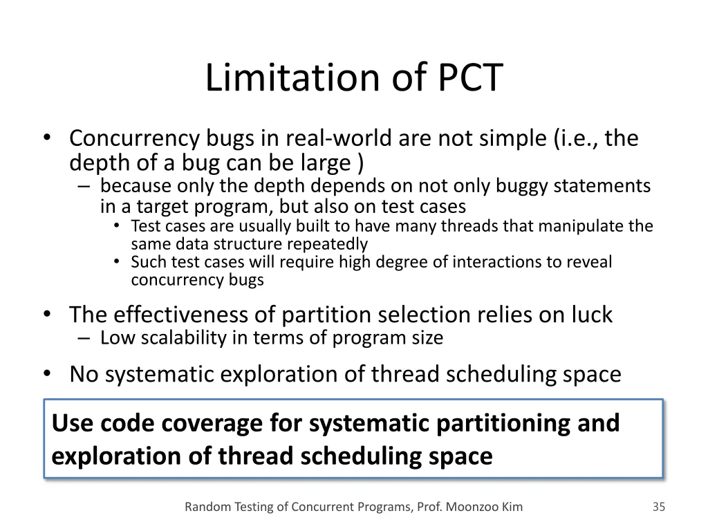 limitation of pct