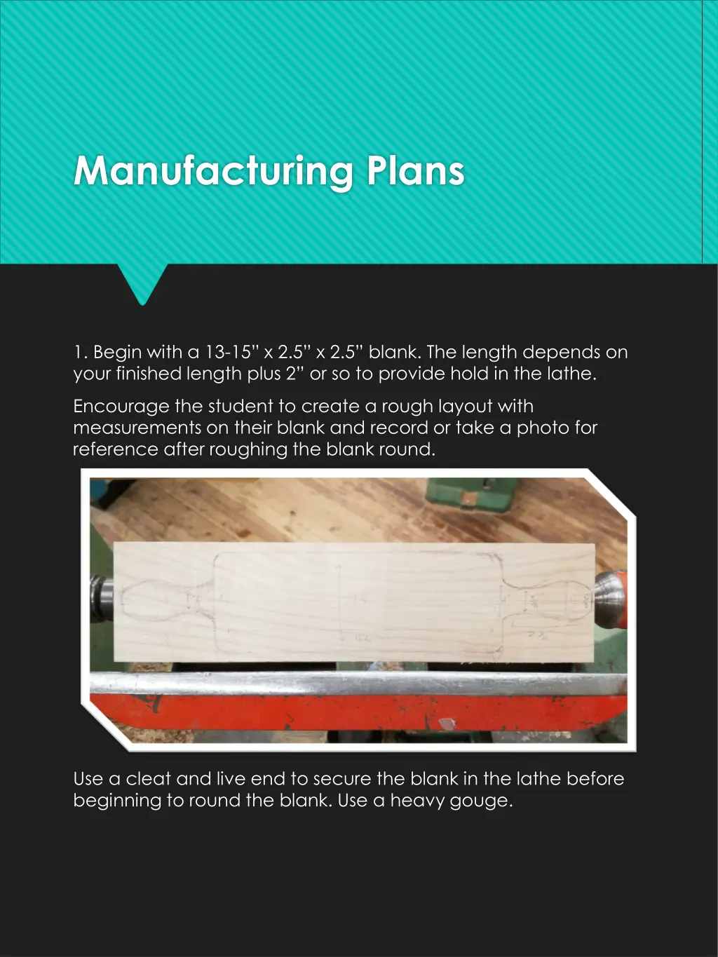 manufacturing plans