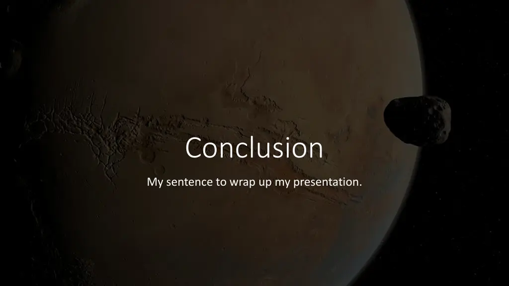 conclusion