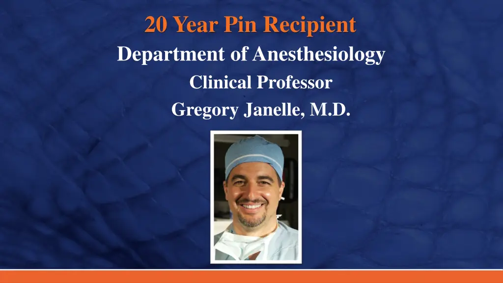 20 year pin recipient department