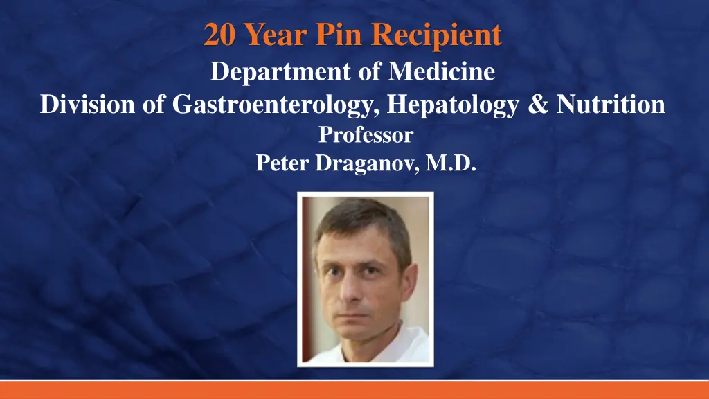 20 year pin recipient department of medicine 2