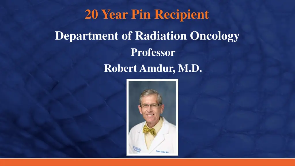 20 year pin recipient