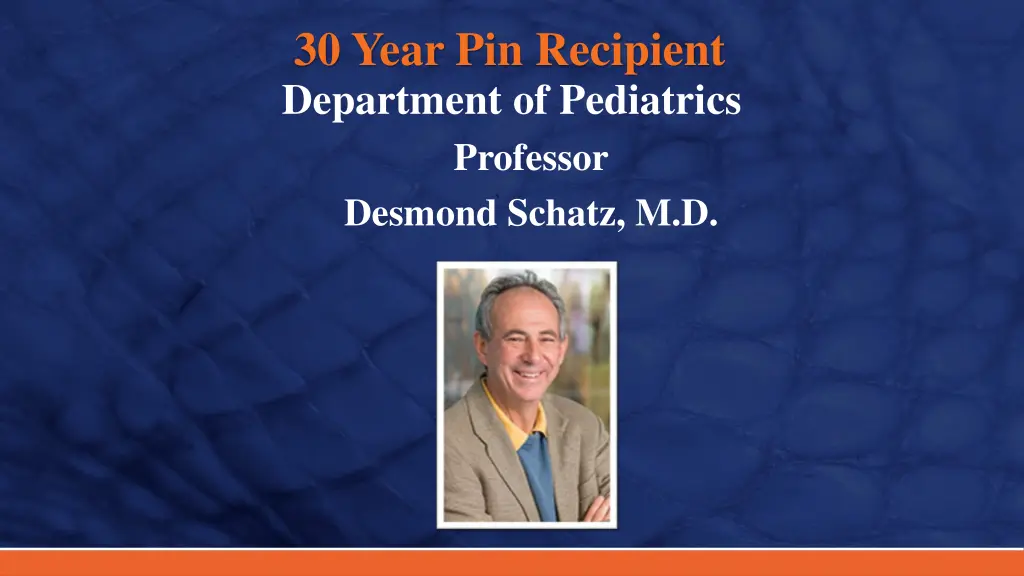 30 year pin recipient department of pediatrics 2