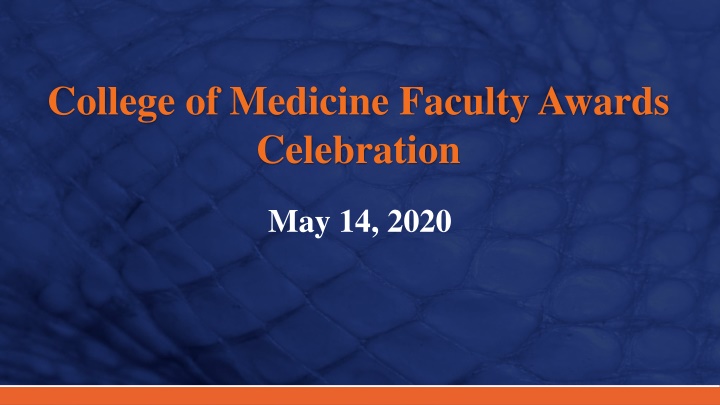 college of medicine faculty awards celebration