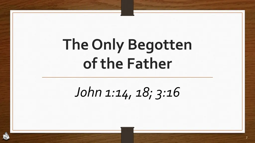 the only begotten of the father