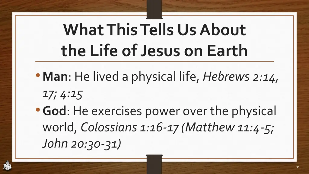 what this tells us about the life of jesus