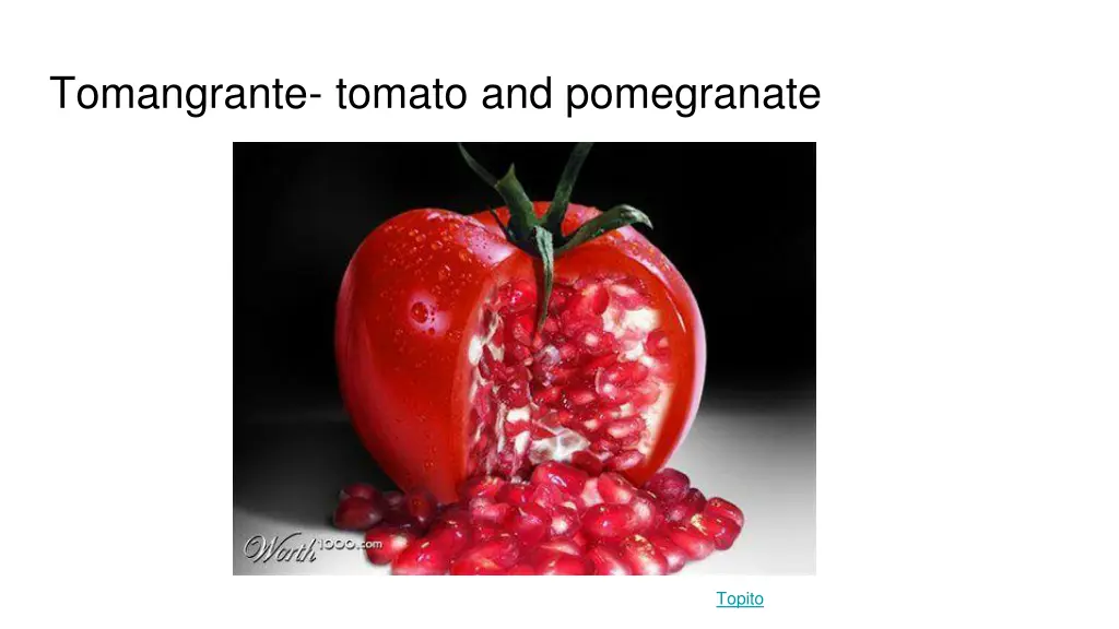 tomangrante tomato and pomegranate