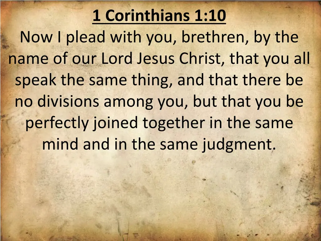 1 corinthians 1 10