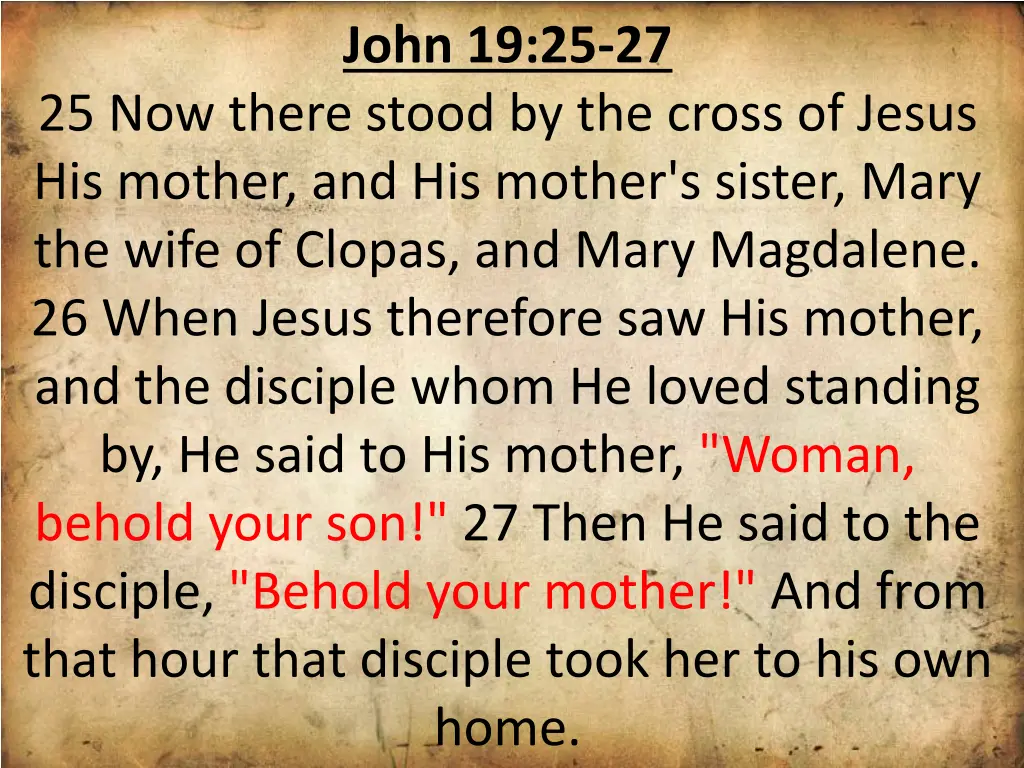 john 19 25 27