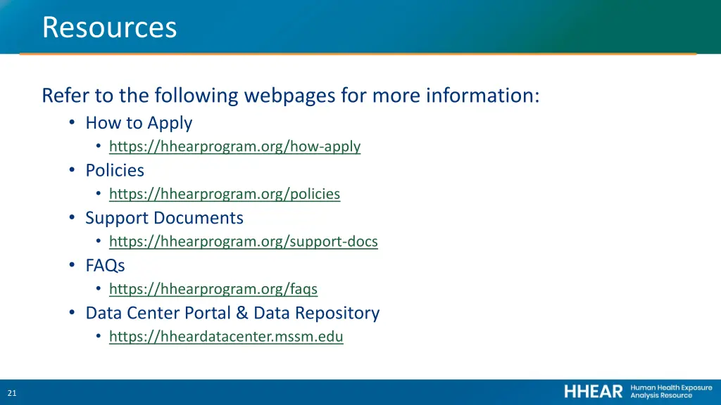 resources