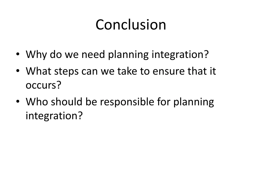 conclusion