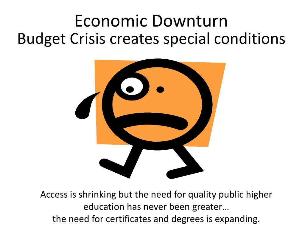 economic downturn