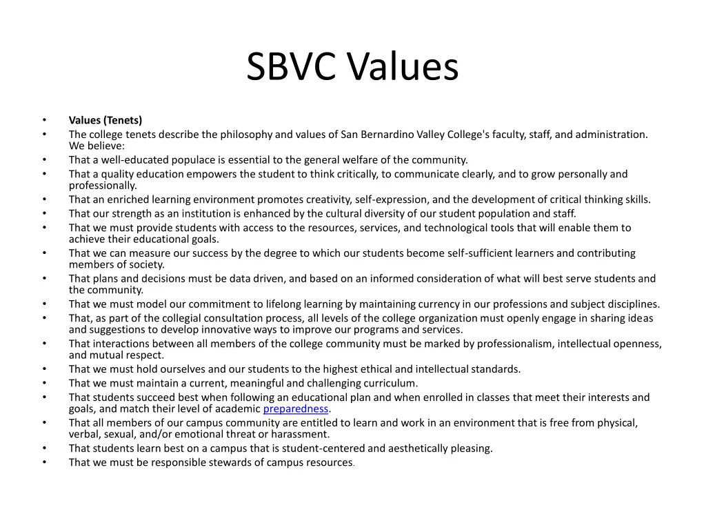 sbvc values