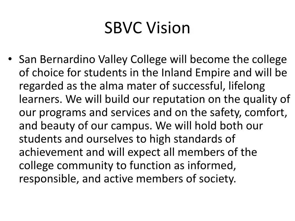 sbvc vision