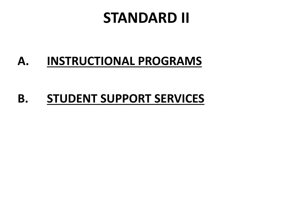 standard ii