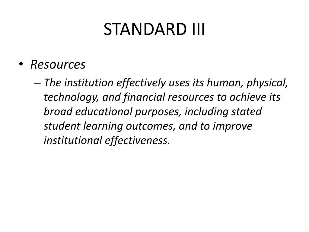 standard iii