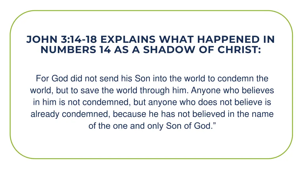 john 3 14 18 explains what happened in numbers 1