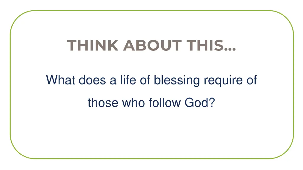 think about this