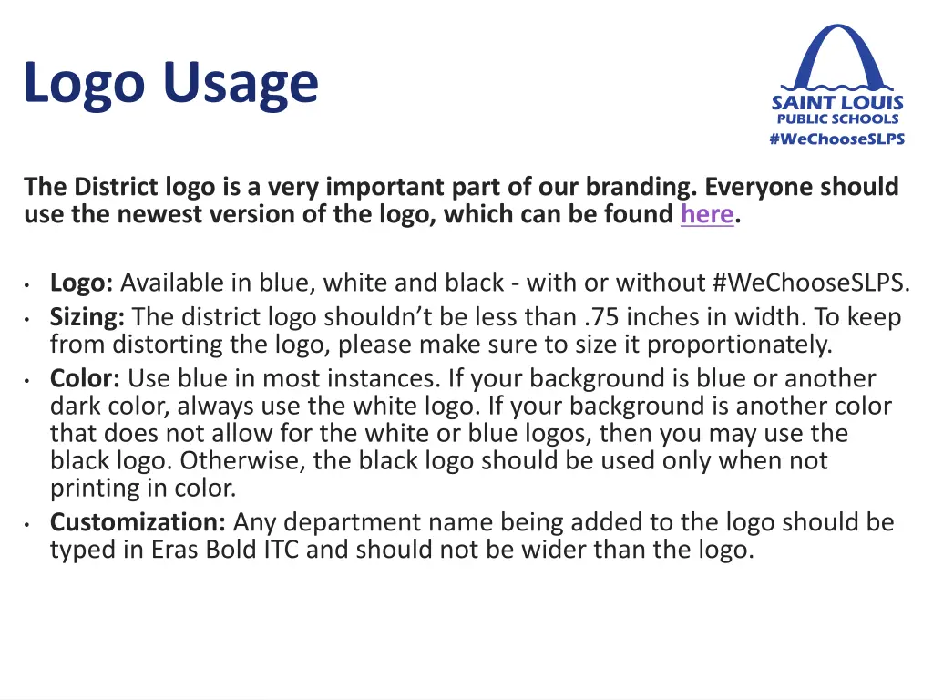 logo usage