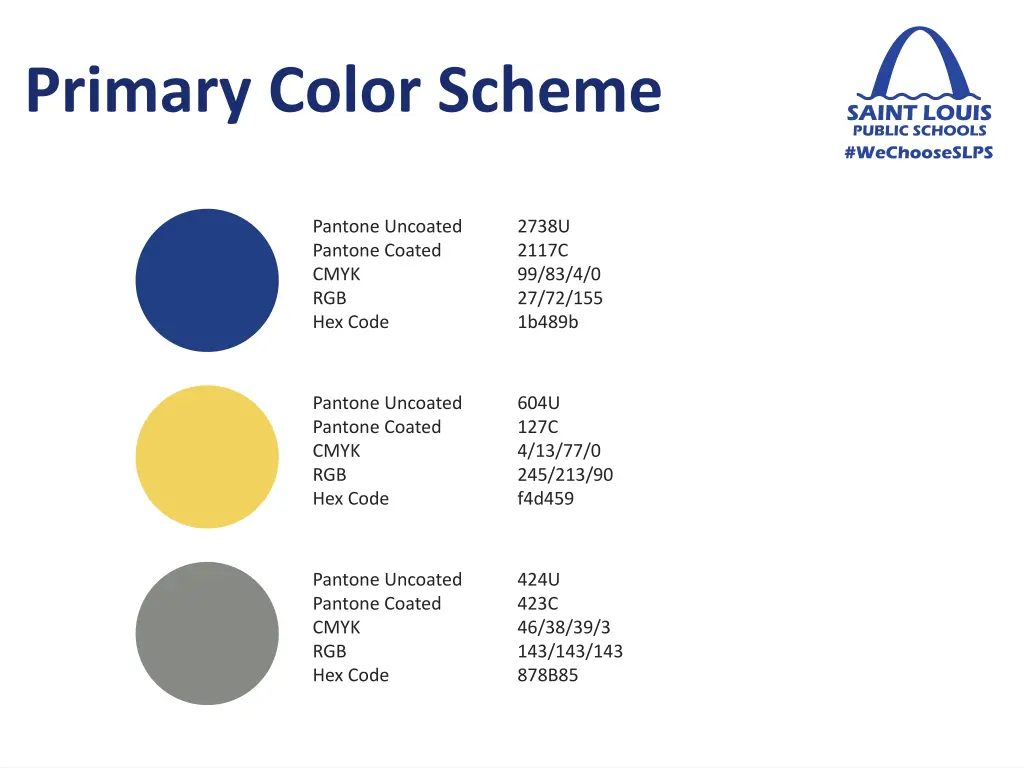 primary color scheme