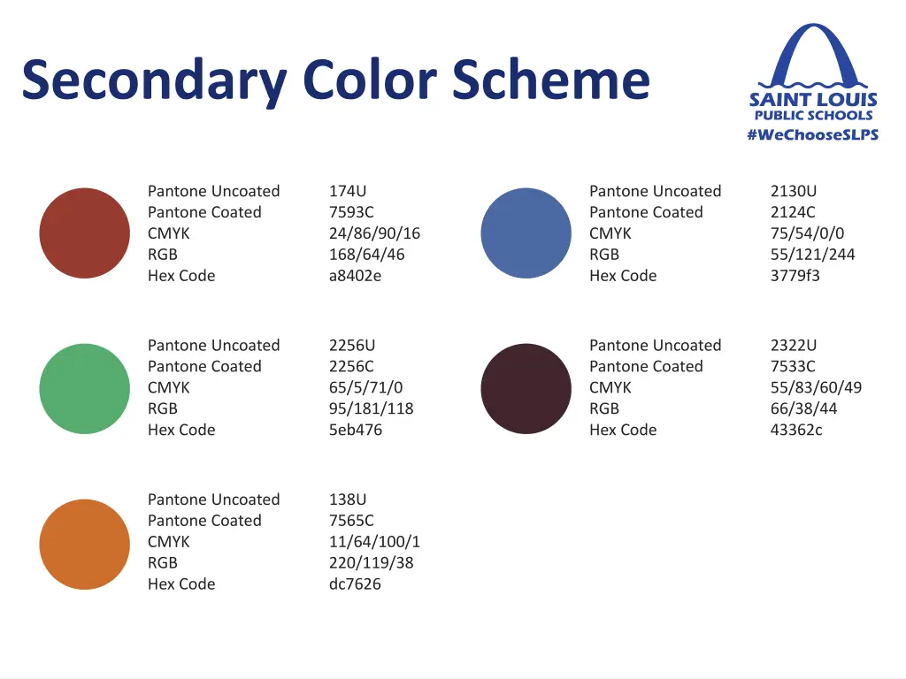 secondary color scheme
