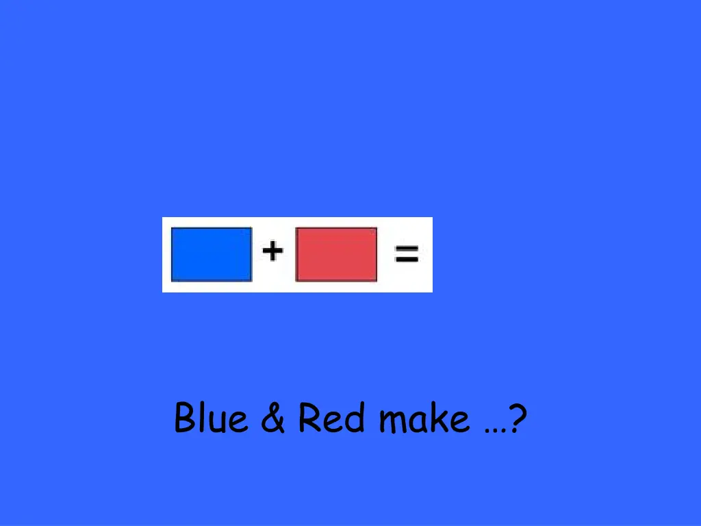 blue red make
