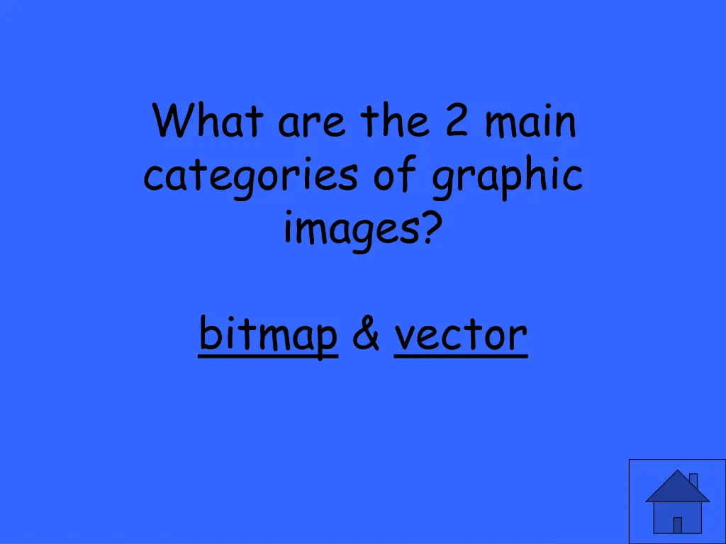 what are the 2 main categories of graphic images 1