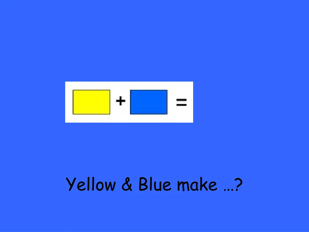yellow blue make