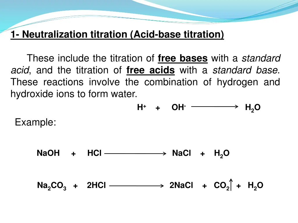 1 neutralization titration acid base titration