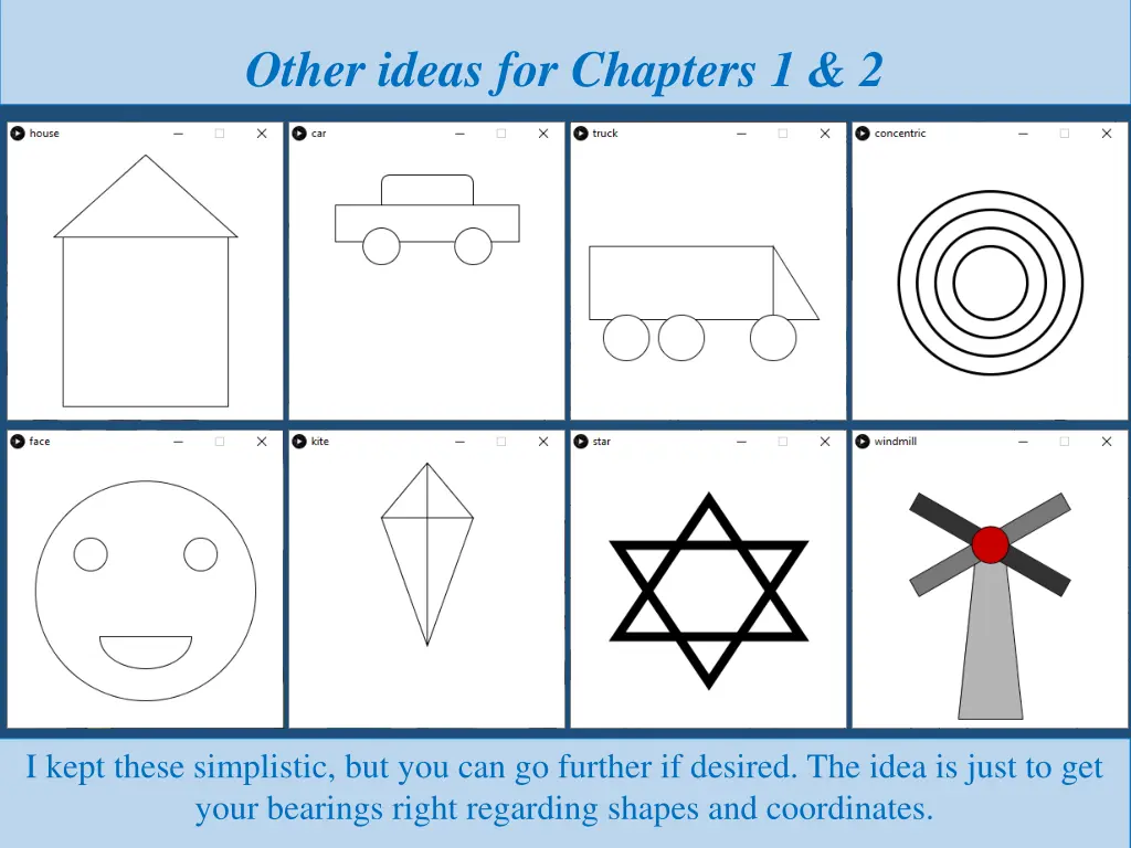 other ideas for chapters 1 2