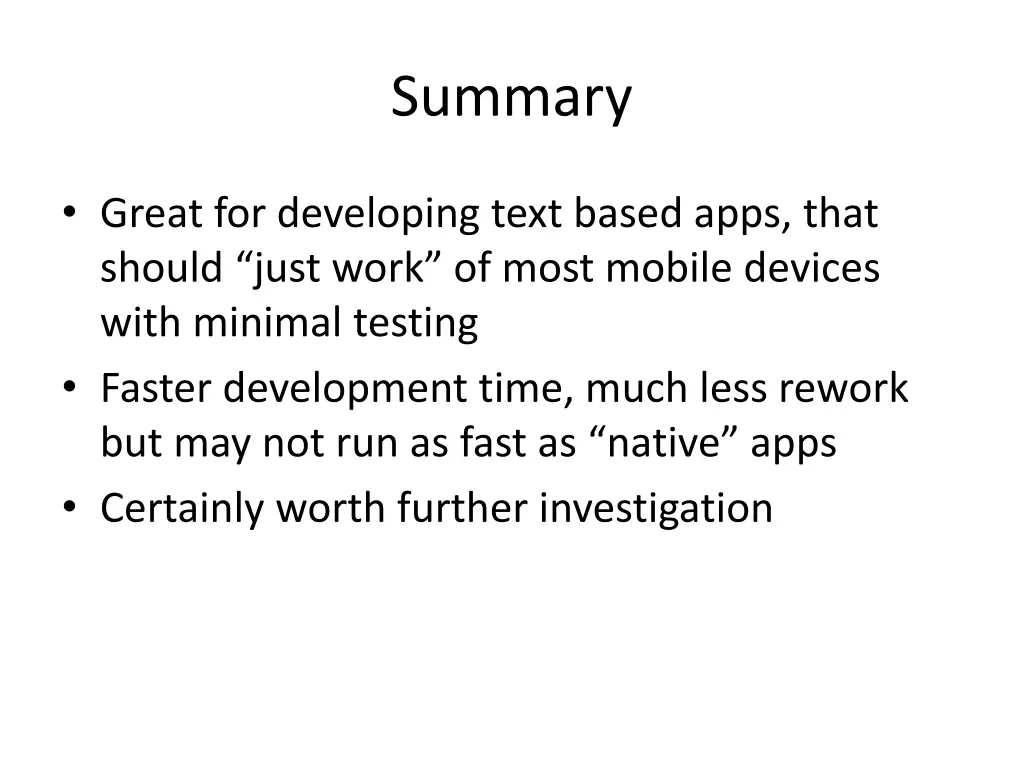 summary