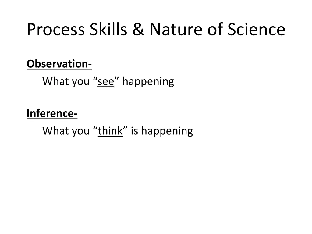process skills nature of science 2