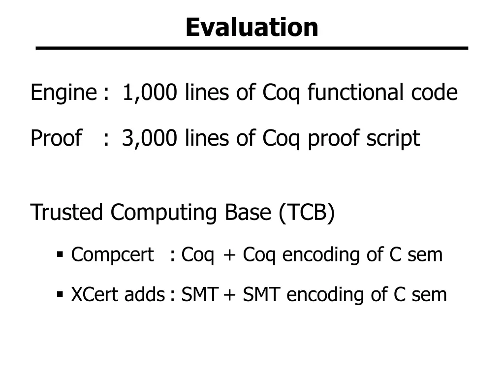 evaluation