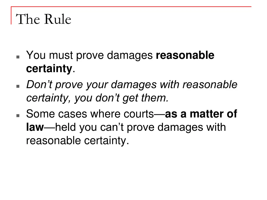 the rule