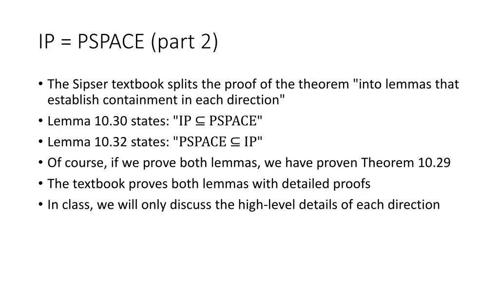 ip pspace part 2
