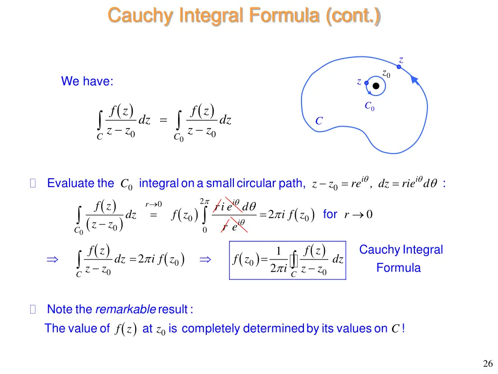 cauchy integral formula cont