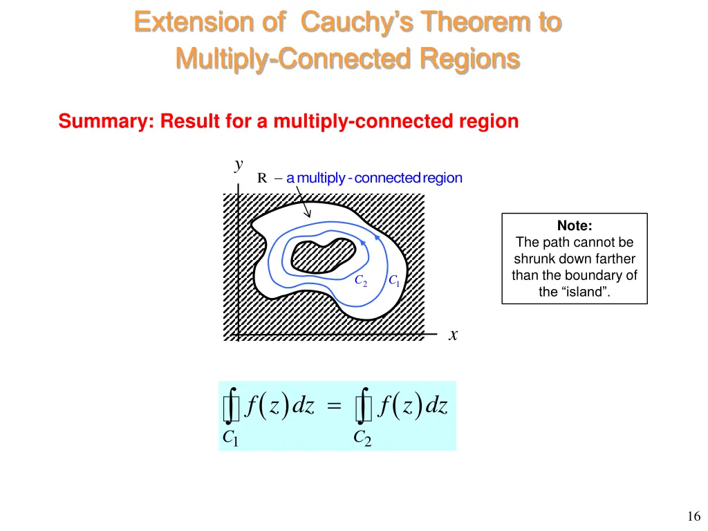 extension of cauchy s theorem to multiply 1