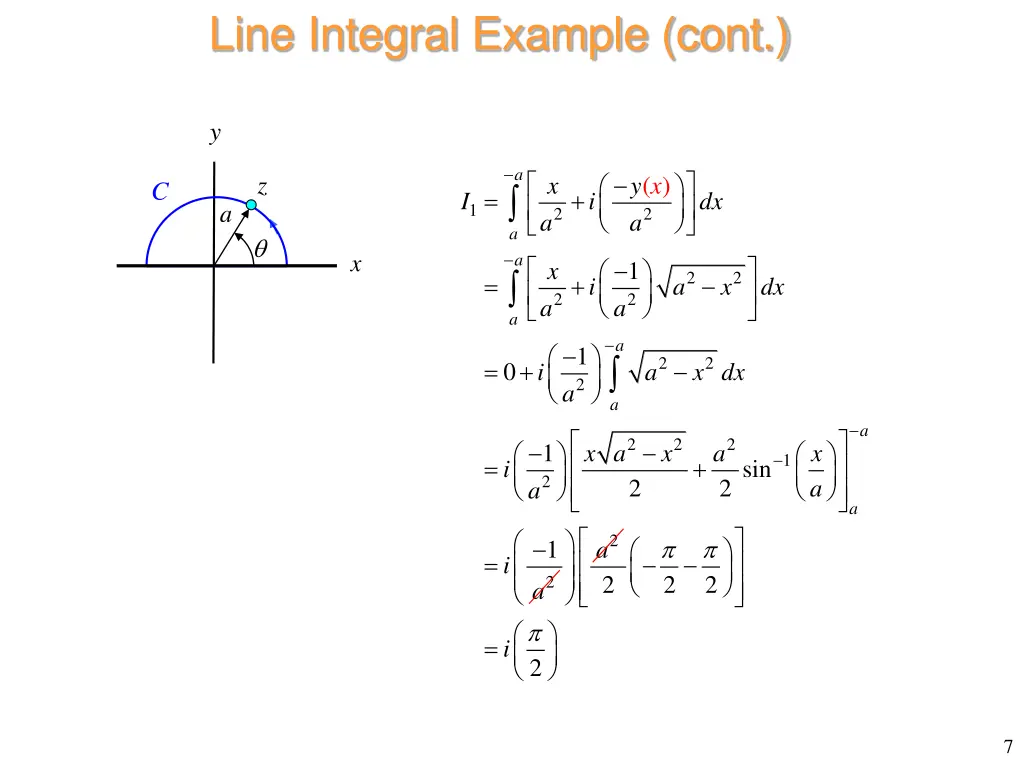 line integral example cont